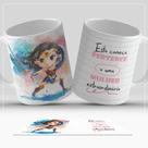 Caneca branca em cerâmica Dia Internacional da Mulher - 325ml