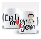Caneca Branca Enfermagem Enfermeiro Frases Medicos Auxiliar