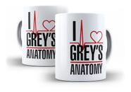 Caneca Branca I Love Greys Anatomy Series Medico Enfermeira