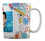 Caneca Branca Lembrancinha Mimo Material Escolar com Foto