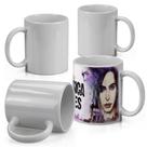 Caneca Branca Lisa Porcelana Sublimação 325ml - 12 unidades