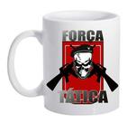 Caneca Branca Militar Policia Logo Força Tatica Rota Choque Caneca Branca Militar Policia Logo Força Tatica Rota Choque