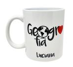 Caneca Branca Mimo Profissão Carreira Geografia, Geógrafo