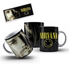 Caneca Branca Nirvana Kurt Cobain
