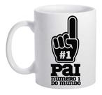 Caneca Branca Pai Numero 1 Do Mundo Frases Desenho Logo