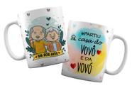 Caneca Branca Partiu Casa Do Vovô E Da Vovó Dia Dos Avos