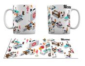 Caneca Branca Personalizada Carreira Pediatria Pedriatra
