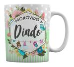 Caneca Branca Personalizada Promovido a Dindo Padrinho