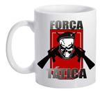 Caneca Branca Policia Militar Civil Federal Força Tatica