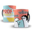 Caneca Branca Porcelana Flork Profissão Professora 1 Unidade 325ml + Caixinha