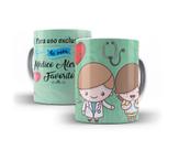 Caneca Branca Porcelana Profissão Medicina Alergista 325ml + Caixinha