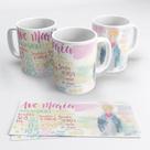 Caneca Branca Religiosa Orações Ave Maria Santa Biblica