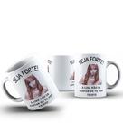 Caneca Café Chá Ceramica Meme Seja Forte Cantor Kpop BTS Desenho:Modelo6