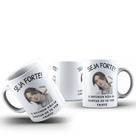 Caneca Café Chá Ceramica Meme Seja Forte Cantor Kpop BTS Desenho:Modelo9