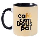Caneca Café com Deus Pai Personalizada com NOME