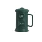 Caneca Caixa postal verde cerâmica com capacidade de 350 ml Caixa de correio vintage