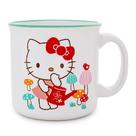 Caneca Camper Silver Buffalo Sanrio Hello Kitty para regar cogumelos