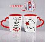 Caneca Casa Comigo Presente Romântico Pedido De Casamento Alça de Coração