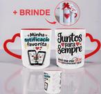 Caneca Casal Engraçada Criativa Presente Para Namorado Namorada Alça de Coração Caneca Casal Engraçada Criativa Presente Para Namorado Namorada Alça de Coração