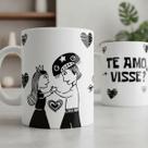 Caneca Casal Te Amo Visse Xícara Porcelana Estampada Nordestina Presente Personalizado Caneca Casal Te Amo Visse Xícara Porcelana Estampada Nordestina Presente Personalizado