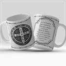 Caneca católica Cruz Sagrada São Bento Caneca católica Cruz Sagrada São Bento