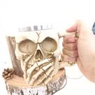Caneca Caveira Rindo - "Caveira Rindo" - 450mL - 01 Unidade - Rizzo (olho não pintado) Caneca Caveira Rindo - "Caveira Rindo" - 450mL - 01 Unidade - Rizzo (olho não pintado)