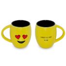 Caneca Ceraflame Diverticon 300ml Amarela - Amor