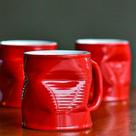 Caneca Ceraflame Lata Amassada Vermelha 320ml