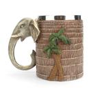 Caneca Ceramic Elephant com alça de palmeira, capacidade de 350 ml