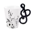 Caneca Ceramic Music Note com alça Treble Clef 350 ml