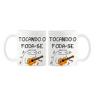 Caneca Cerâmica 325ml Flork Tocando o foda-se Caneca Cerâmica 325ml Flork Tocando o foda-se