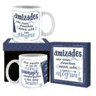 Caneca Cerâmica Amizade São Assim...primavera