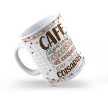Caneca Cerâmica Branca Flork Café 325ml