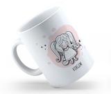 Caneca Cerâmica Branca Signos 325ml