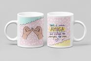 Caneca Cerâmica Branca Você é Uma Amiga Que Estará Sempre no Meu Coração