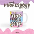 Caneca Cerâmica Color Profissão Fisioterapeuta
