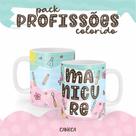 Caneca Cerâmica Color Profissão Manicure