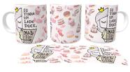 Caneca Cerâmica copo Lado doce comi