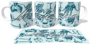 Caneca Cerâmica copo Medicina partes corpos