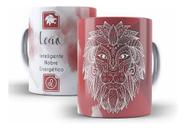 Caneca Cerâmica Leão Signo Características Leonino -01163