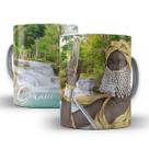 Caneca Cerâmica Orixá Oxum Candomblé Umbanda 325 Ml