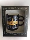 Caneca Cerâmica Preta Profissão Educação Física 340ml