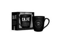 Caneca ceramica prisma temas 350ml - cafe substancia magica - Brasfoot Presentes