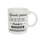 Caneca Cerâmica Regina Frases Motivacionais Preta e Branca 330ml - Item Sortido Caneca Cerâmica Regina Frases Motivacionais Preta e Branca 330ml - Item Sortido