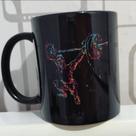 Caneca ceramica Tema Exercício Funcional preta