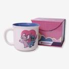 Caneca Cerâmica Tom 350ml Stitch e Angel Namorados