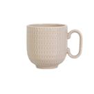 Caneca Chá Café Cinza Geometric 366 ml Germer Porcelana