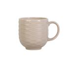 Caneca Chá Café Creme Relevo Ondas 402 ml Germer Porcelanas Caneca Chá Café Creme Relevo Ondas 402 ml Germer Porcelanas
