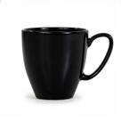 Caneca Chá Café Oval Preta 320 ml Germer Porcelanas