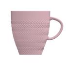 Caneca Chá Café Rosa Chevron Fractal 310ml Germer Porcelanas Caneca Chá Café Rosa Chevron Fractal 310ml Germer Porcelanas
